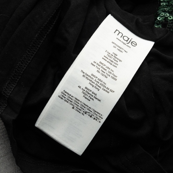 Maje - Green Sequin Romper. - Picture 14 of 14